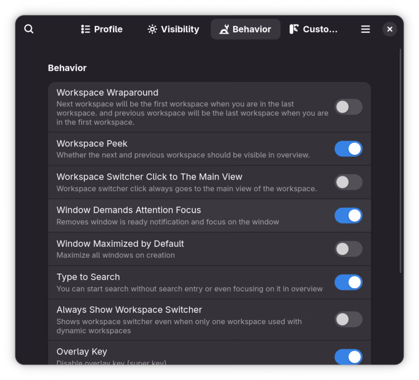 Just Perfection: Window Demands Attention Focus setting enabled